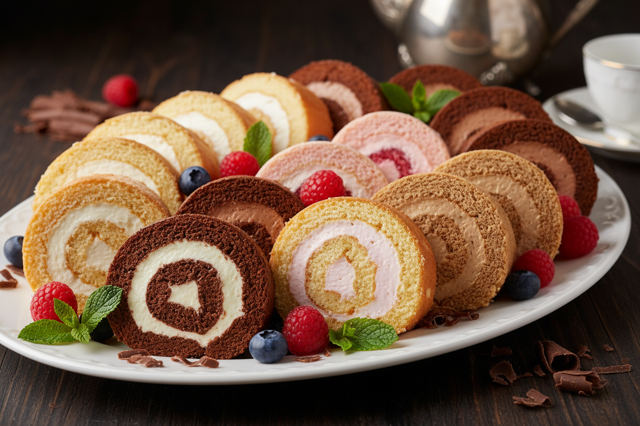 Sahnerollen – Fein gerollter Genuss mit zarter Sahne