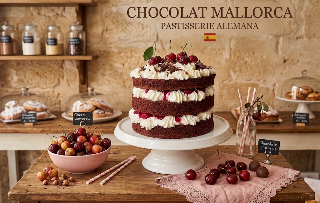 Eine Symphonie des Luxus: Schwarzwälder Kirschtorte „Naked Style“ ( Tarta Selva Negra estilo Naked cake)