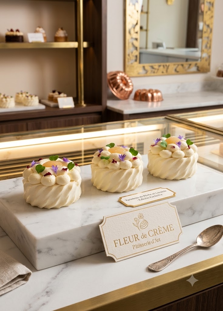 Exklusives Mini-Entremet: Pfirsich, Himbeere & Zitronenverbenen (Entremet Individual de Melocotón, Frambuesa y Hierbaluisa)