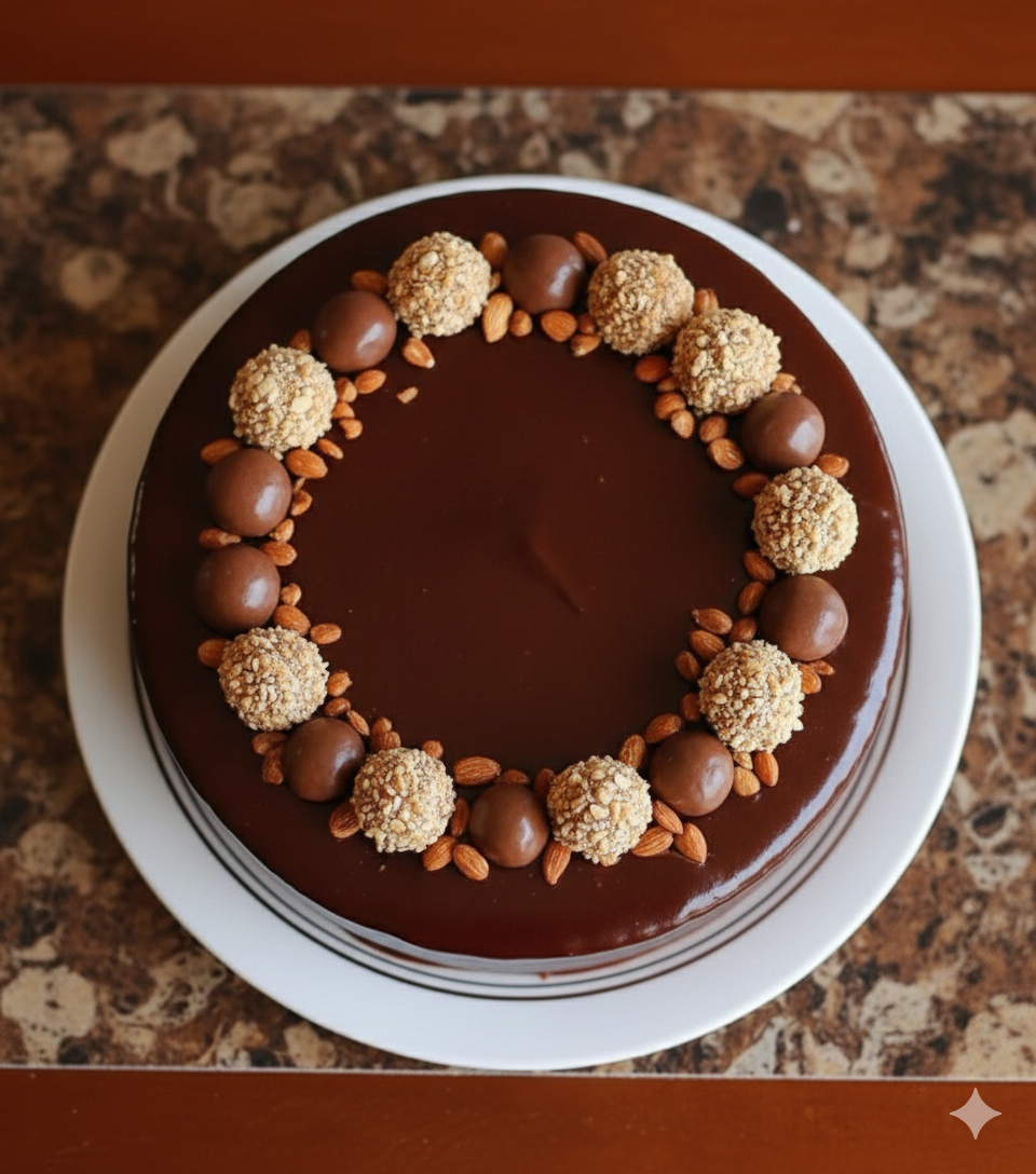 Ferrero-Rocher-Torte / Tarta Ferrero Rocher